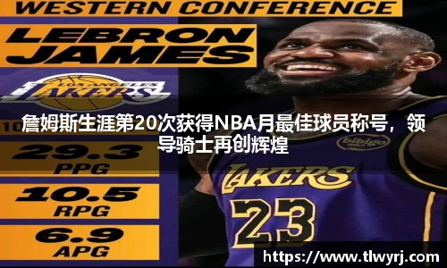 詹姆斯生涯第20次获得NBA月最佳球员称号，领导骑士再创辉煌